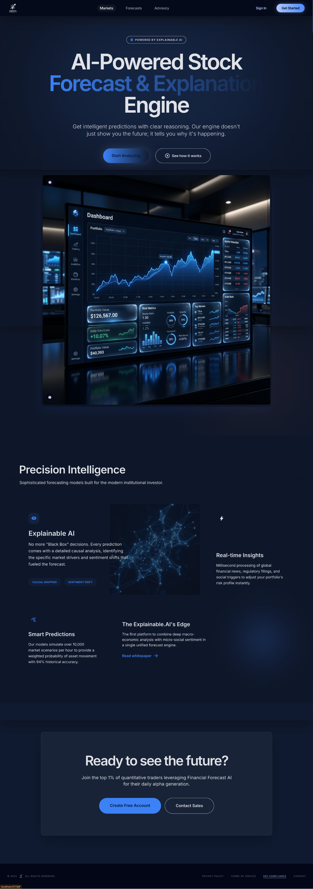 Explainable AI: Financial Forecast & Intelligence Engine